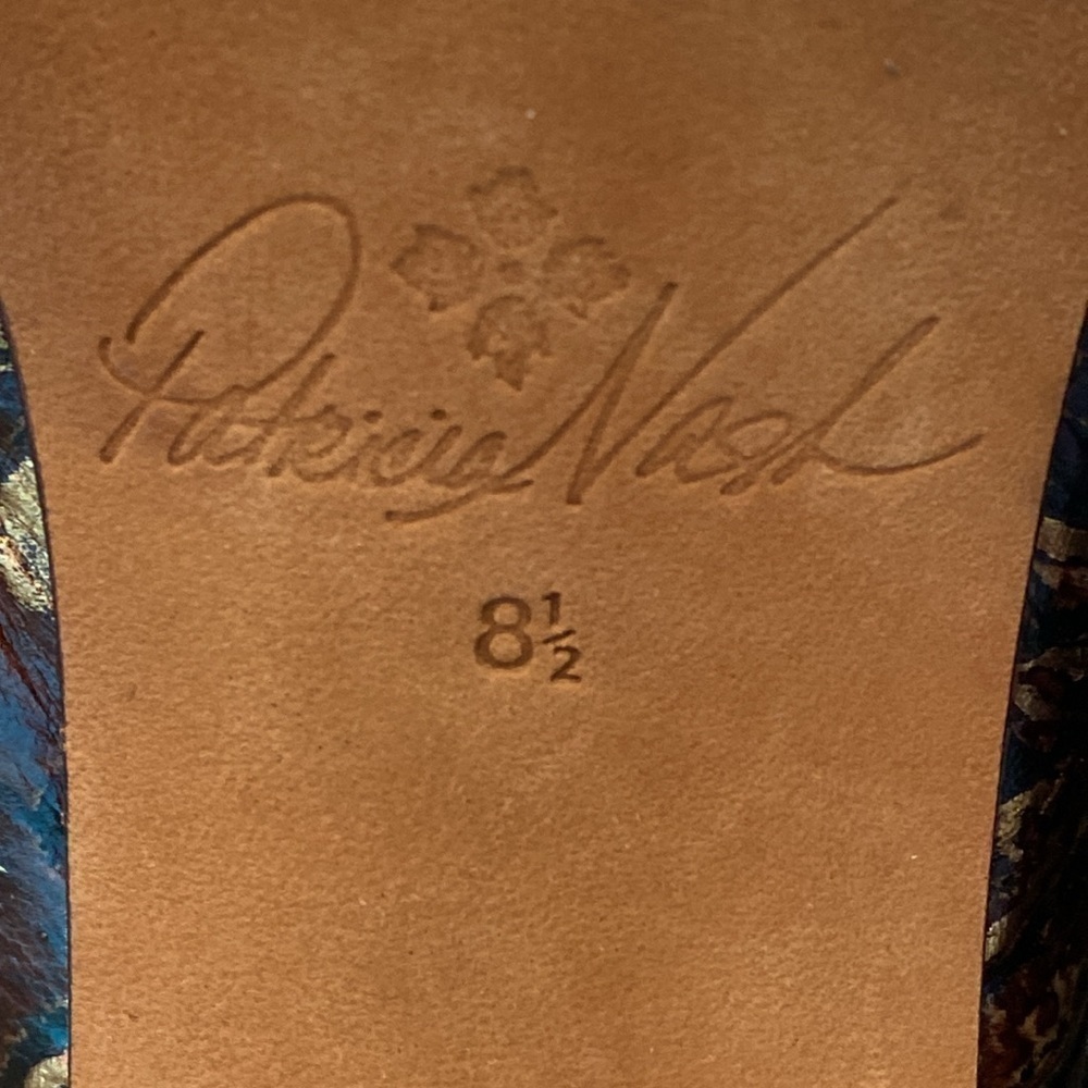 Patricia Nash Ruffina Heeled Mules Size 8.5 in EUC - Picture 11 of 11